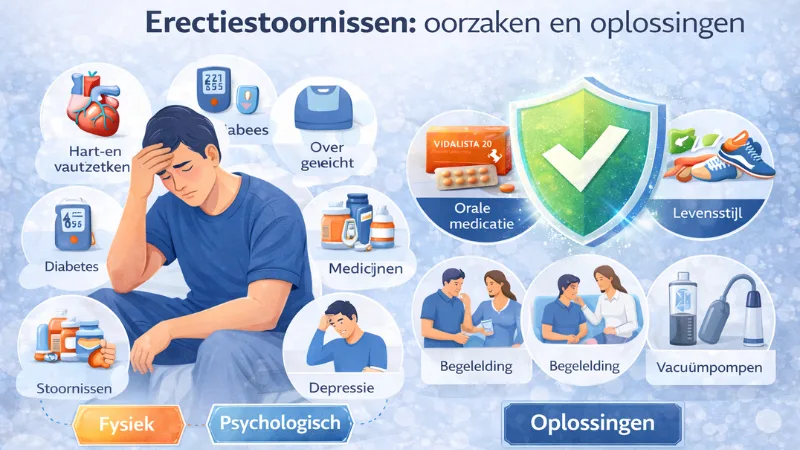 Erectiestoornissen: oorzaken en oplossingen