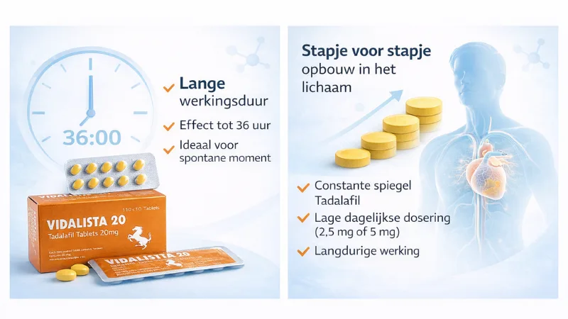 Vidalista werkingsduur en werking in het lichaam stap voor stap uitgelegd